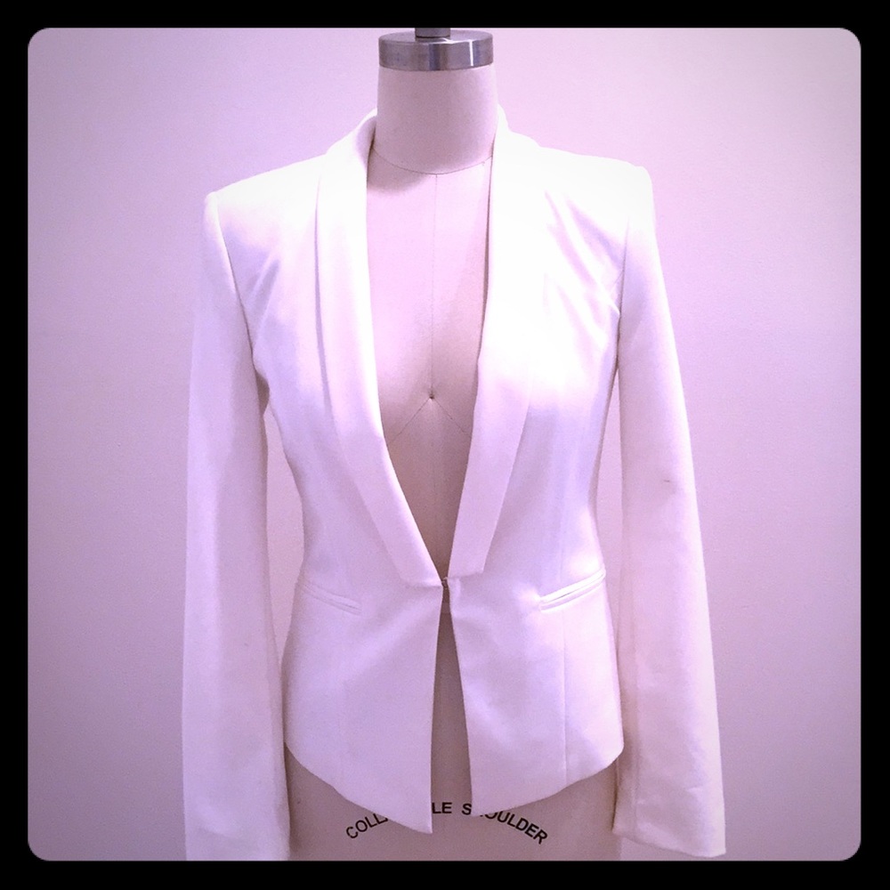 White Blazer Career Jacket